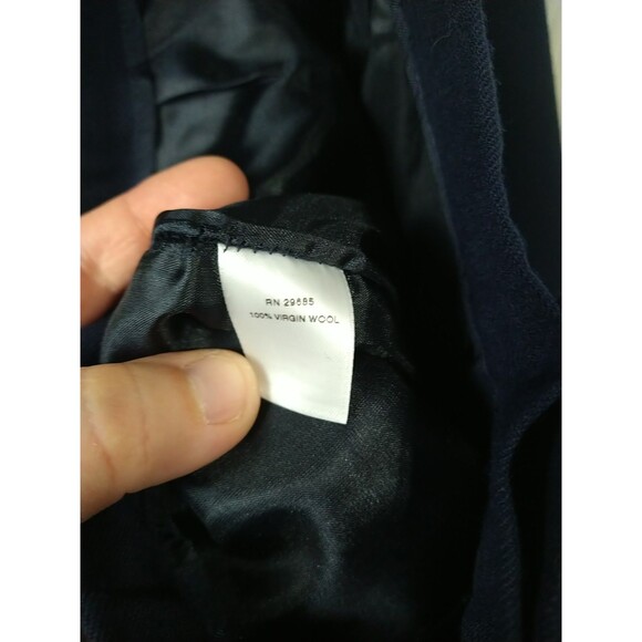 Pendleton Woman 12 Navy Blue Trouser Pants Lined 100 Virgin Wool USA Formal Prof - Picture 10 of 11